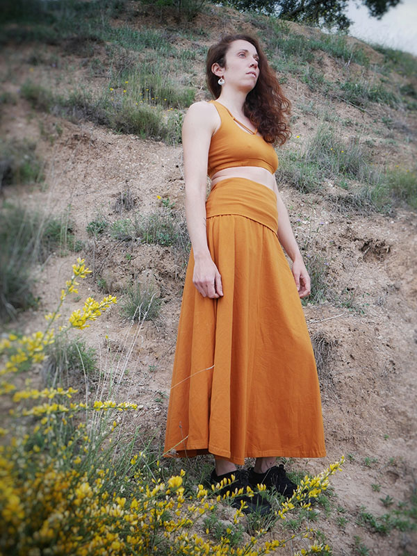 Falda Sarabi Mostaza - Imagen 2